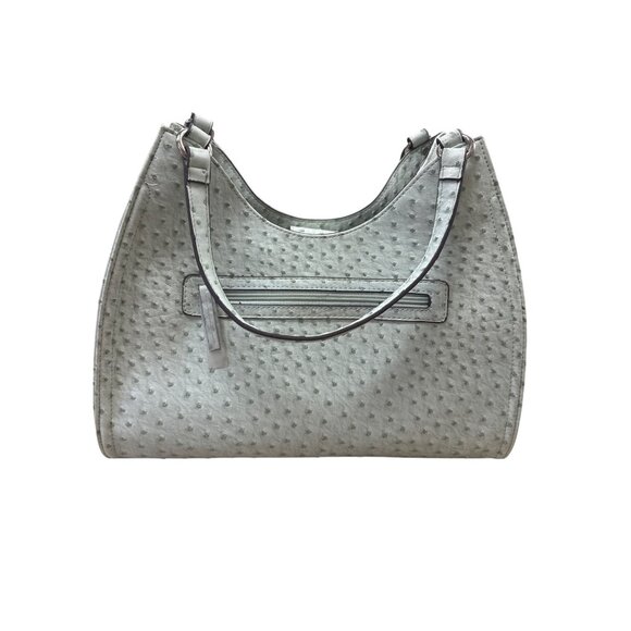 Mondani NY Womens Mint Green Ostrich-Embossed Handbag Purse SKU 7229 - Picture 5 of 11